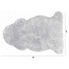 Deerlux Genuine Australian Lamb Fur Sheepskin Rug Natural Single Pelt, Grey QI003479G